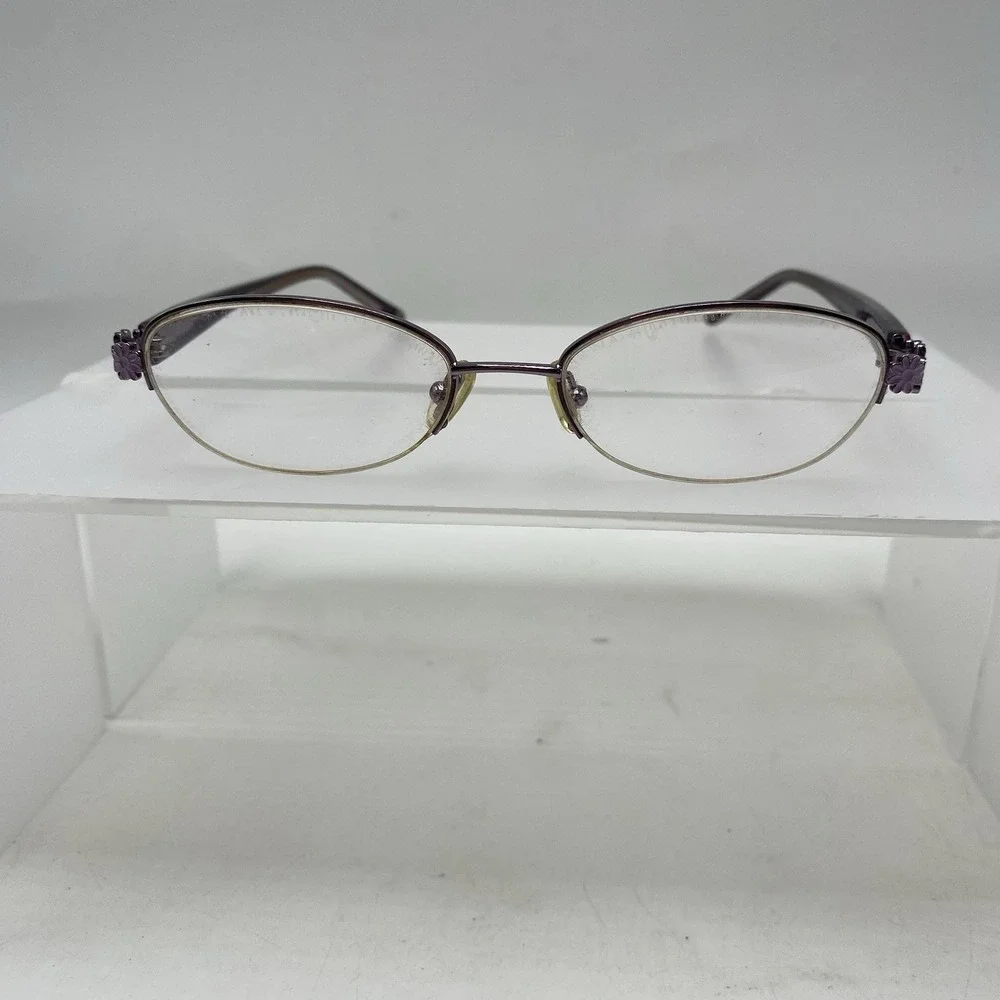 Coach Eyeglasses Women FRAMES ONLY 1007 Orena 1007 Half Rim Gold Lilac 208